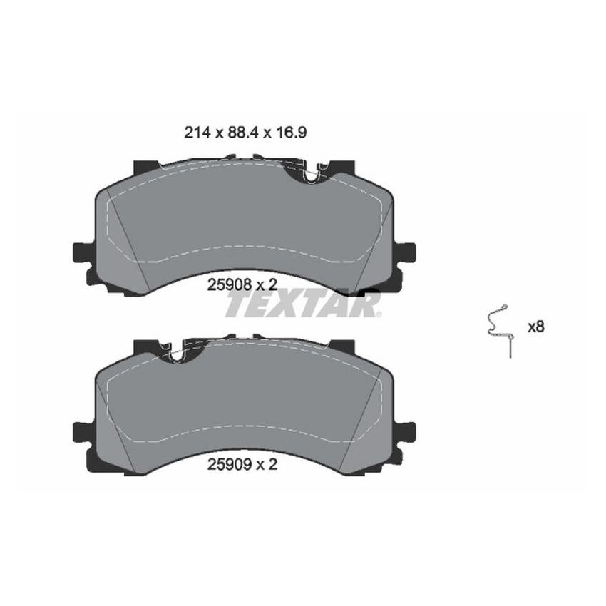 TEXTAR 2590801 Brake Pad Set