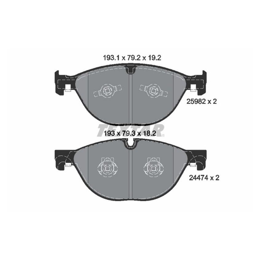 TEXTAR 2598201 Brake Pad Set
