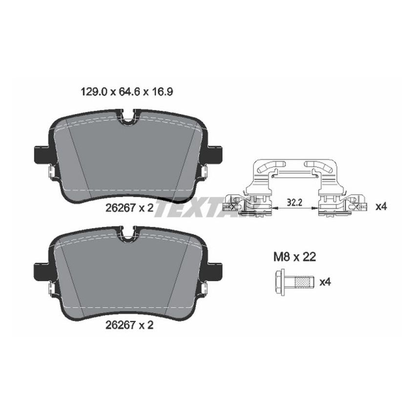 TEXTAR 2626701 Brake Pad Set
