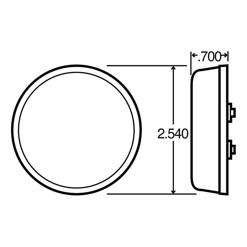 TRUCK-LITE 10202C 10 Series, Incandescent, 2.5