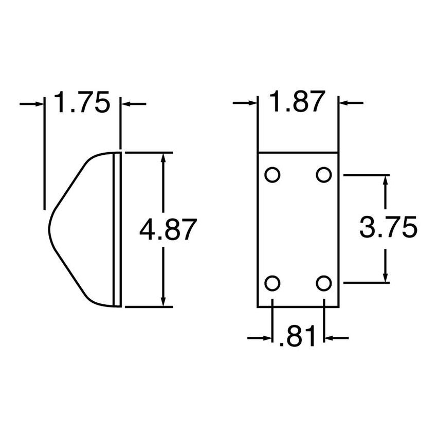 TRUCK-LITE 1105W Signal-Stat, Incandescent, 1