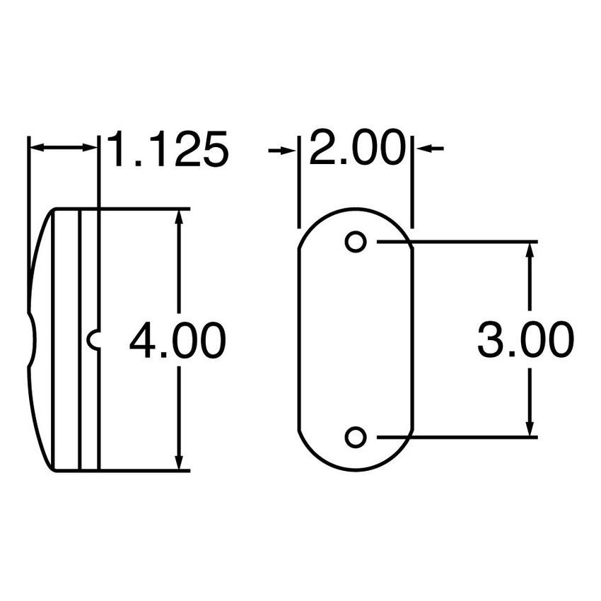 TRUCK-LITE 1211W Dome Light