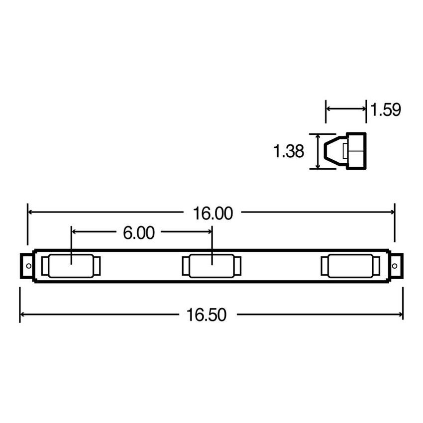 TRUCK-LITE 15741R 15 Series, Incandescent, 1