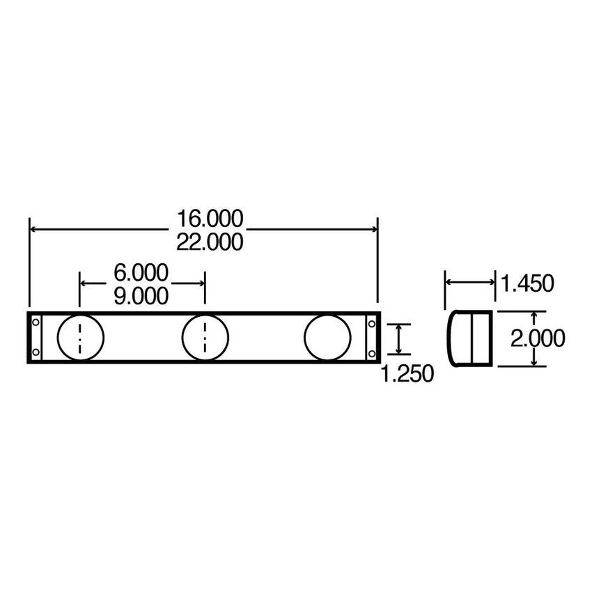 TRUCK-LITE 30742R 30 Series, Incandescent, 2