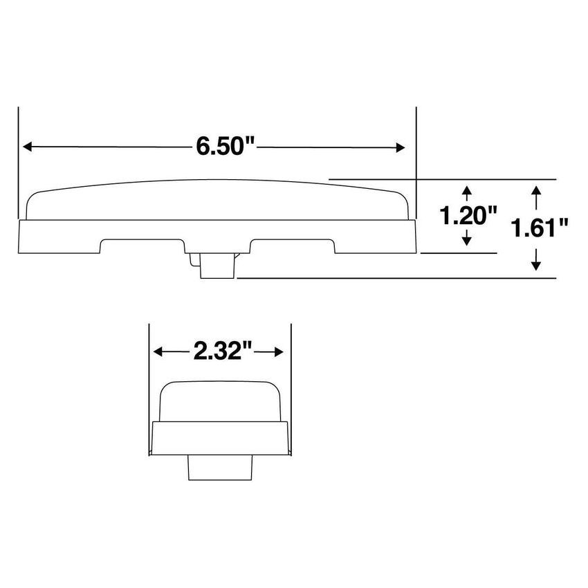 TRUCK-LITE 60280Y 60 Series, LED, 2
