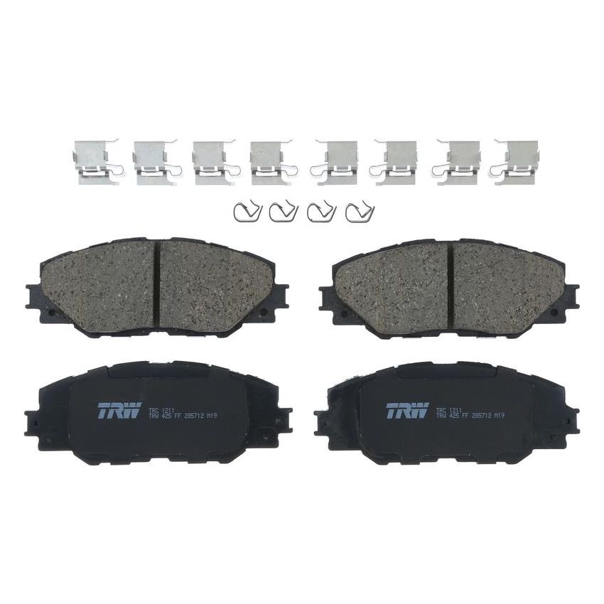 TRW PARTS TRC1211 TRW PREMIUM BRAKING - CERAMIC BRAKE PAD SET - TRC1211