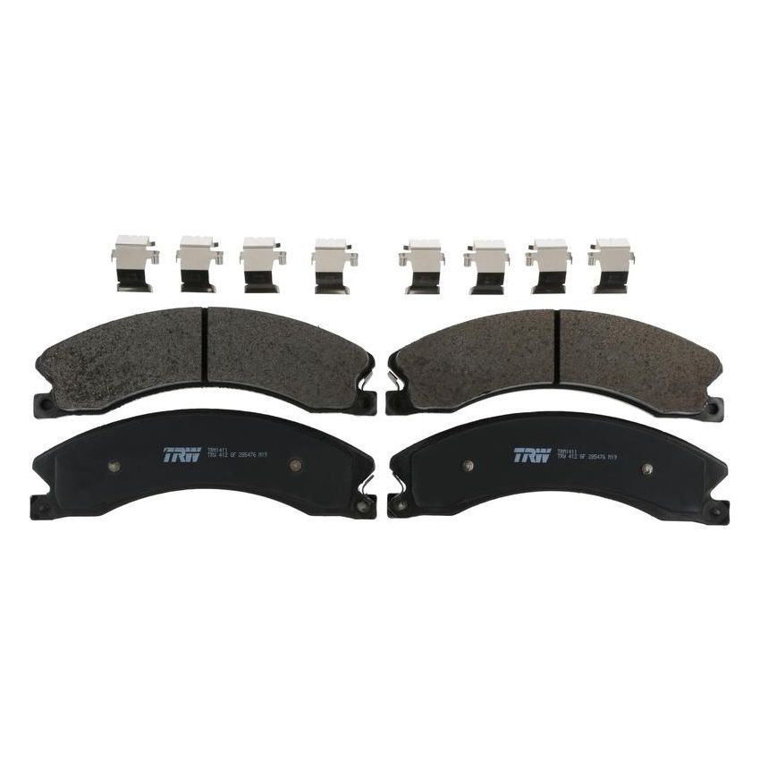 TRW PARTS TRM1411 TRW PREMIUM BRAKING - METALLIC BRAKE PAD SET - TRM1411