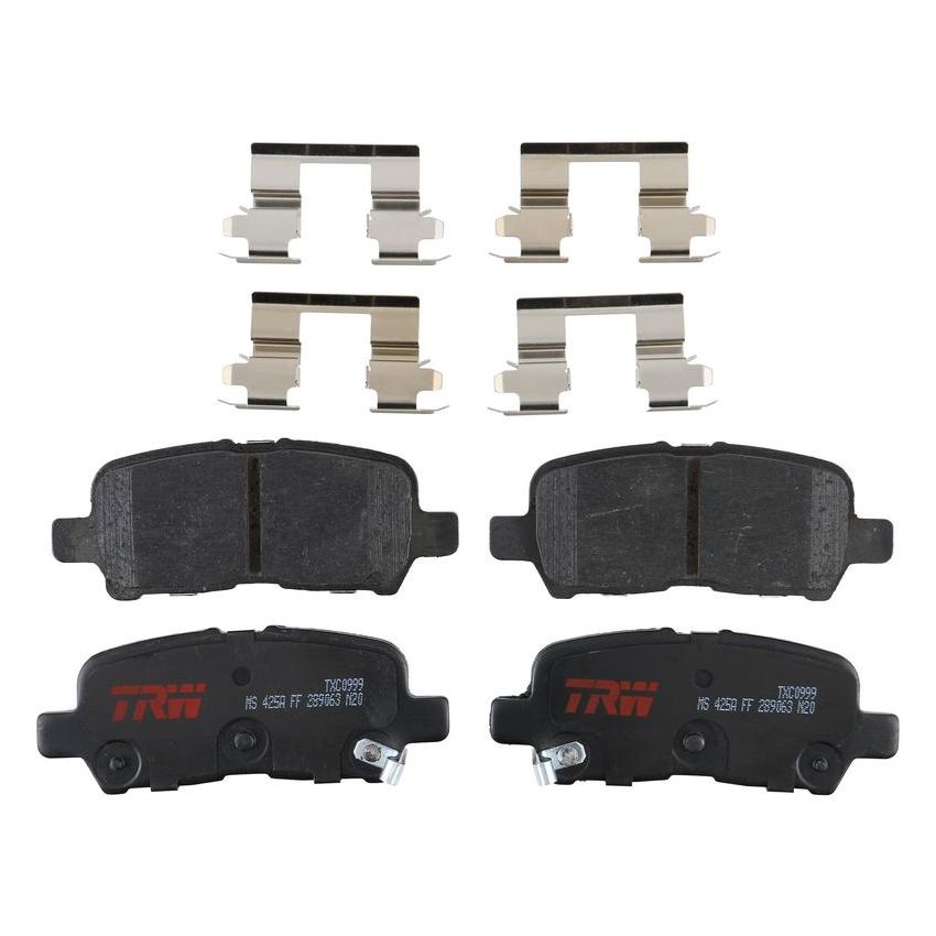 TRW PARTS TXC0999 TRW PREMIUM BRAKING - CERAMIC BRAKE PAD SET - TXC0999