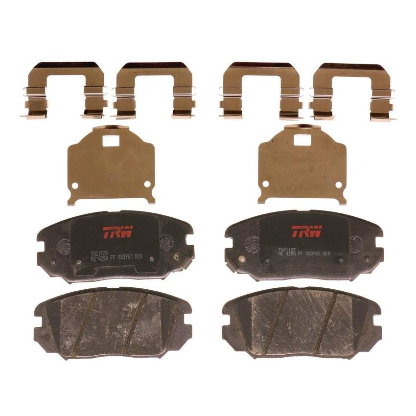 TRW PARTS TXC1125 TRW PREMIUM BRAKING - CERAMIC BRAKE PAD SET - TXC1125