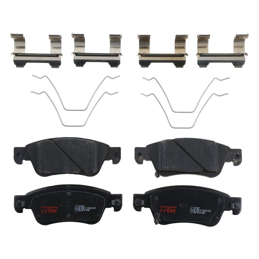 TRW PARTS TXC1287 TRW PREMIUM BRAKING - CERAMIC BRAKE PAD SET - TXC1287