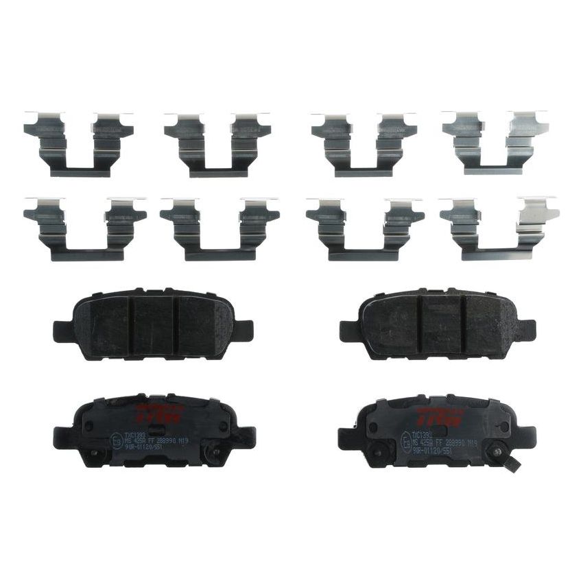 TRW PARTS TXC1393 TRW PREMIUM BRAKING - CERAMIC BRAKE PAD SET - TXC1393