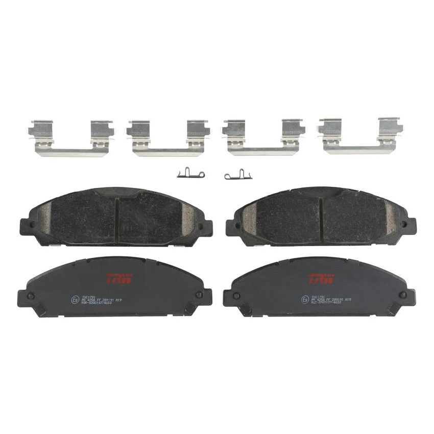TRW PARTS TXC1791 TRW PREMIUM BRAKING - CERAMIC BRAKE PAD SET - TXC1791