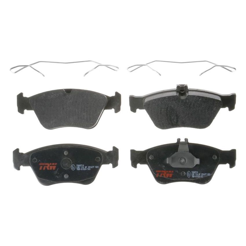 TRW PARTS TXH0710 TRW PREMIUM BRAKING - METALLIC BRAKE PAD SET - TXH0710