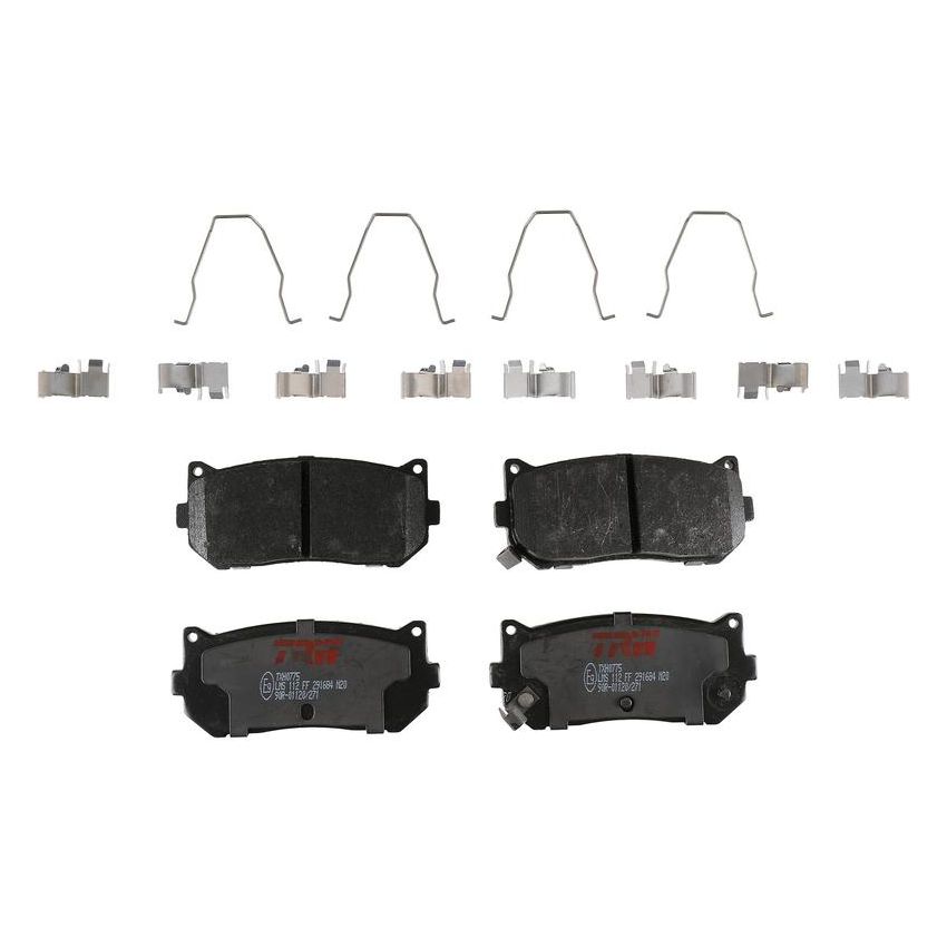 TRW PARTS TXH0775 TRW PREMIUM BRAKING - METALLIC BRAKE PAD SET - TXH0775