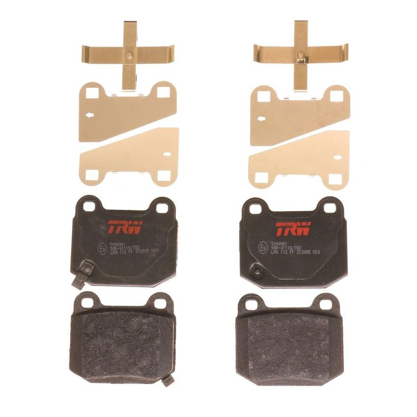 TRW PARTS TXH0961 TRW PREMIUM BRAKING - METALLIC BRAKE PAD SET - TXH0961
