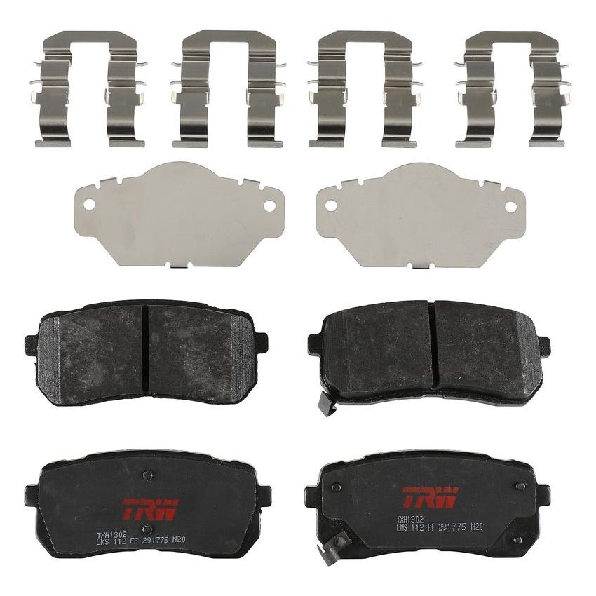 TRW PARTS TXH1302 TRW PREMIUM BRAKING - METALLIC BRAKE PAD SET - TXH1302