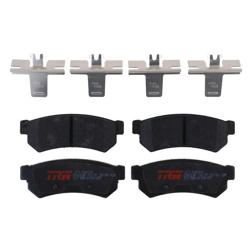 TRW PARTS TXH1315 TRW PREMIUM BRAKING - METALLIC BRAKE PAD SET - TXH1315