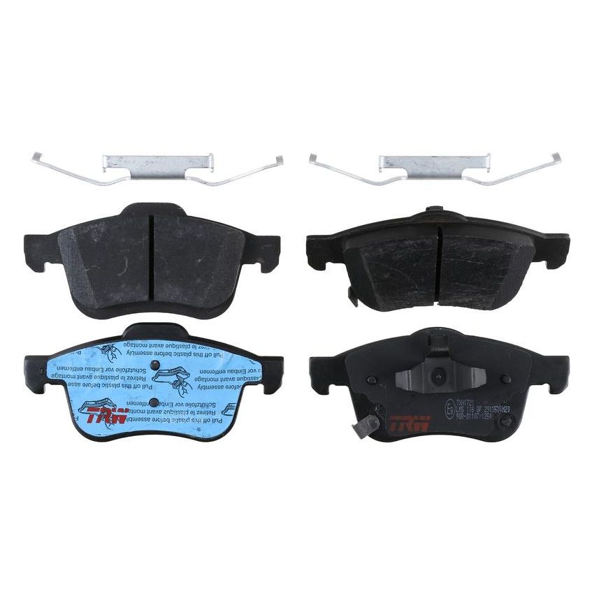 TRW PARTS TXH1721 TRW PREMIUM BRAKING - METALLIC BRAKE PAD SET - TXH1721