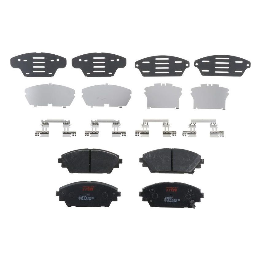 TRW PARTS TXH1728 TRW PREMIUM BRAKING - METALLIC BRAKE PAD SET - TXH1728