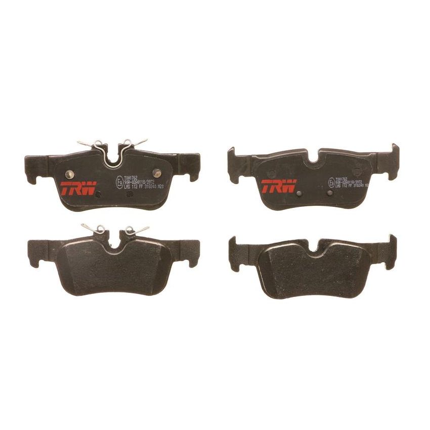 TRW PARTS TXH1762 TRW PREMIUM BRAKING - METALLIC BRAKE PAD SET - TXH1762