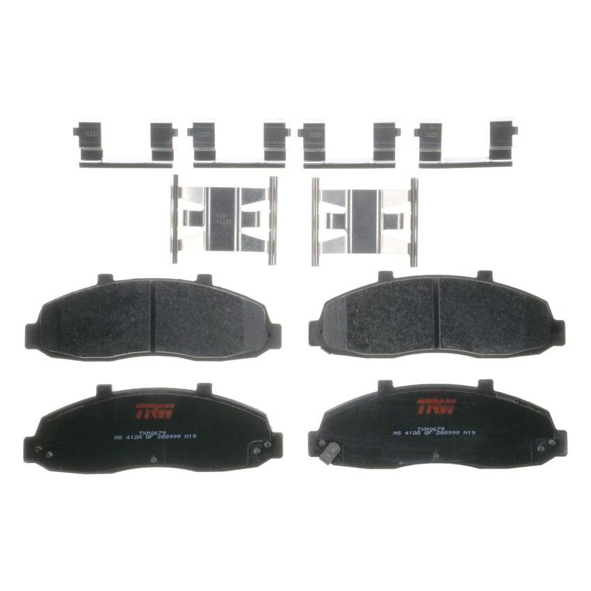 TRW PARTS TXM0679 TRW PREMIUM BRAKING - METALLIC BRAKE PAD SET - TXM0679