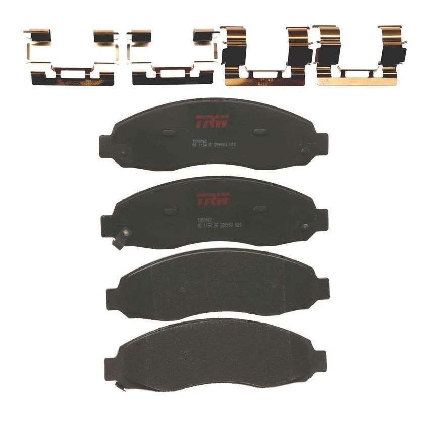 TRW PARTS TXM0962 TRW PREMIUM BRAKING - METALLIC BRAKE PAD SET - TXM0962