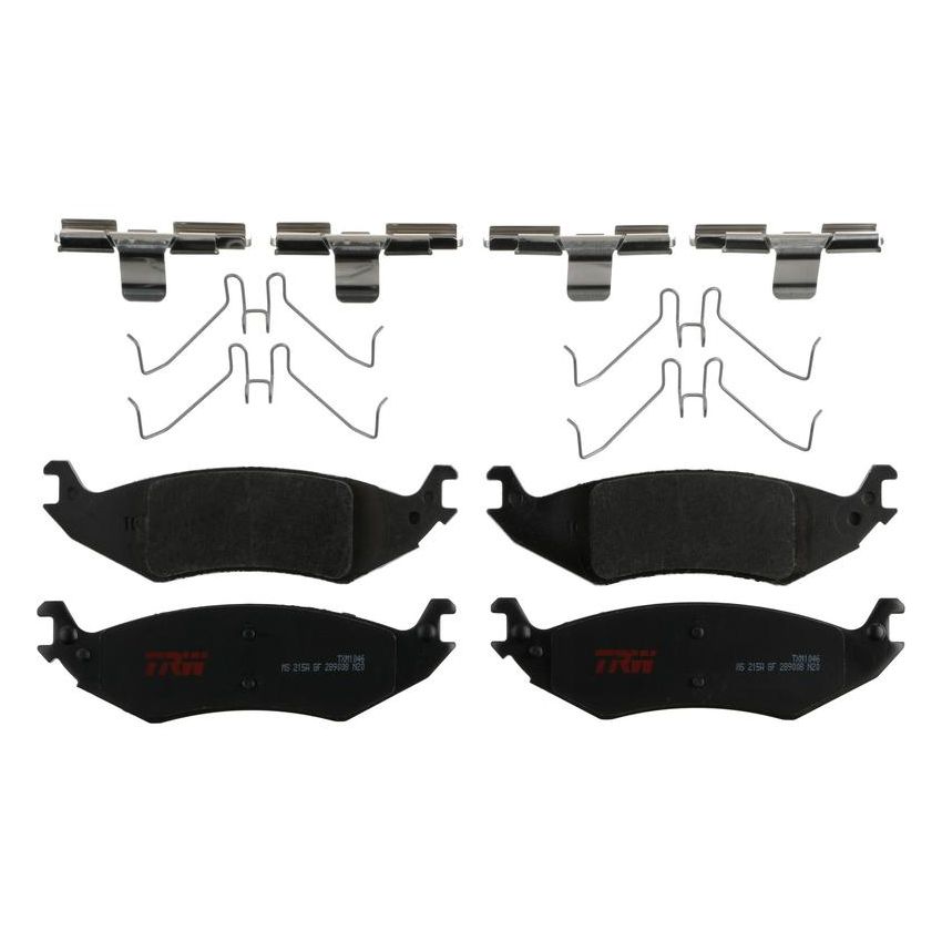 TRW PARTS TXM1046 TRW PREMIUM BRAKING - METALLIC BRAKE PAD SET - TXM1046