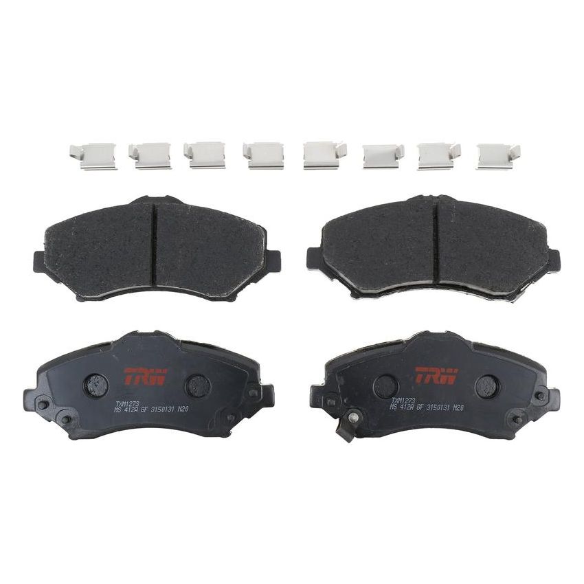 TRW PARTS TXM1273 TRW PREMIUM BRAKING - METALLIC BRAKE PAD SET - TXM1273