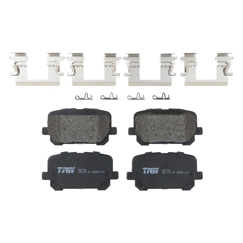 TRW PARTS TXM1766 TRW PREMIUM BRAKING - METALLIC BRAKE PAD SET - TXM1766