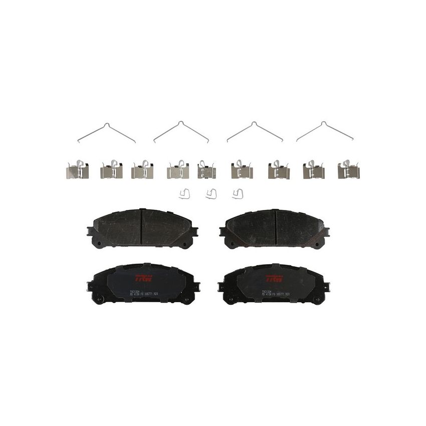 TRW PARTS TXC1324 TRW PREMIUM BRAKING - CERAMIC BRAKE PAD SET - TXC1324