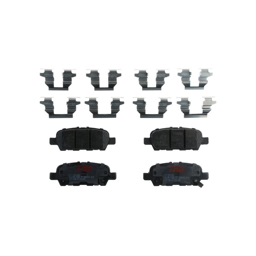 TRW PARTS TXC1393 TRW PREMIUM BRAKING - CERAMIC BRAKE PAD SET - TXC1393