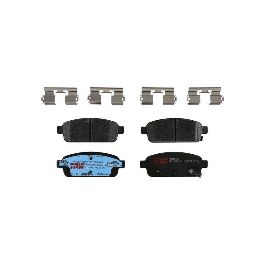 TRW PARTS TXC1468 TRW PREMIUM BRAKING - CERAMIC BRAKE PAD SET - TXC1468