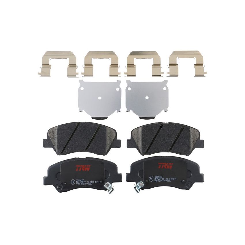 TRW PARTS TXC1593 TRW PREMIUM BRAKING - CERAMIC BRAKE PAD SET - TXC1593