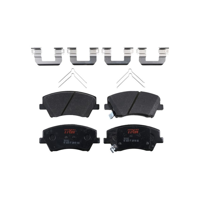 TRW PARTS TXC1912 TRW PREMIUM BRAKING - CERAMIC BRAKE PAD SET - TXC1912