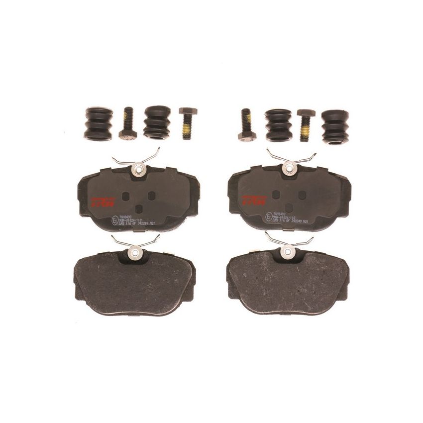 TRW PARTS TXH0493 TRW PREMIUM BRAKING - LOW MET BRAKE PAD KIT - TXH0493