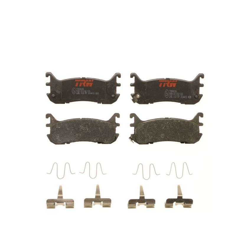 TRW PARTS TXH0636 TRW PREMIUM BRAKING - METALLIC BRAKE PAD SET - TXH0636