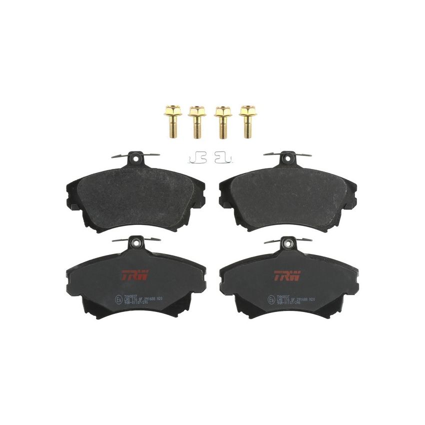 TRW PARTS TXH0837 TRW PREMIUM BRAKING - METALLIC BRAKE PAD SET - TXH0837