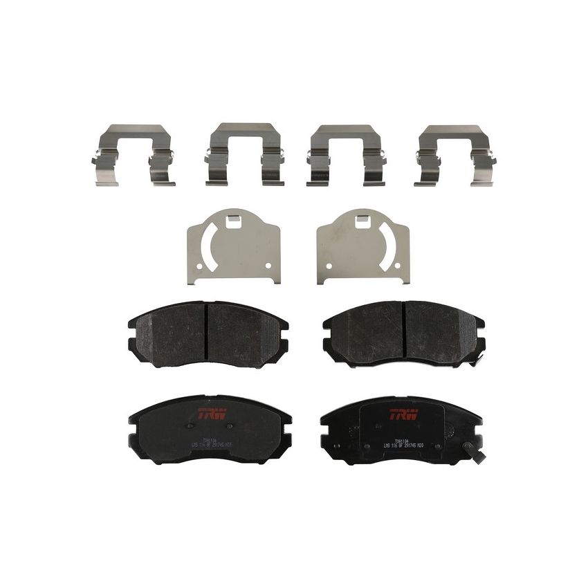 TRW PARTS TXH1104 TRW PREMIUM BRAKING - METALLIC BRAKE PAD SET - TXH1104