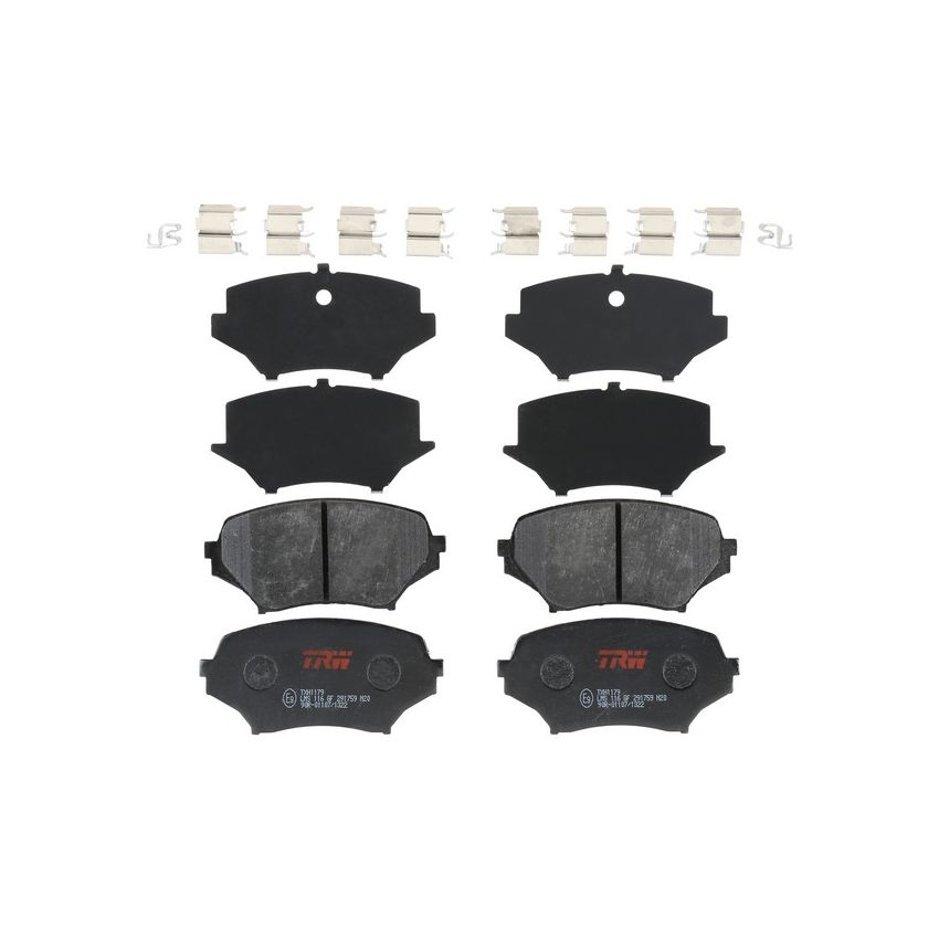 TRW PARTS TXH1179 TRW PREMIUM BRAKING - METALLIC BRAKE PAD SET - TXH1179