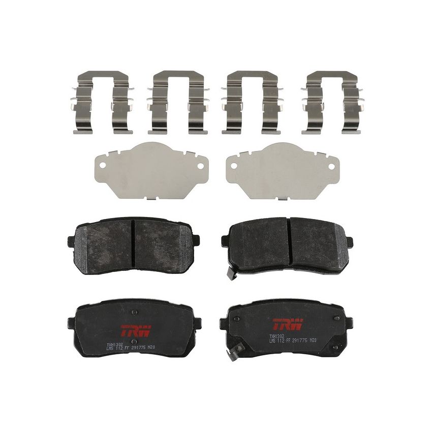 TRW PARTS TXH1302 TRW PREMIUM BRAKING - METALLIC BRAKE PAD SET - TXH1302