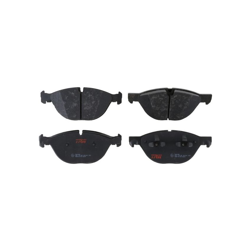 TRW PARTS TXH1381 TRW PREMIUM BRAKING - METALLIC BRAKE PAD SET - TXH1381