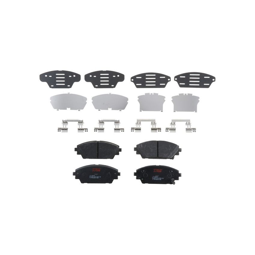TRW PARTS TXH1728 TRW PREMIUM BRAKING - METALLIC BRAKE PAD SET - TXH1728