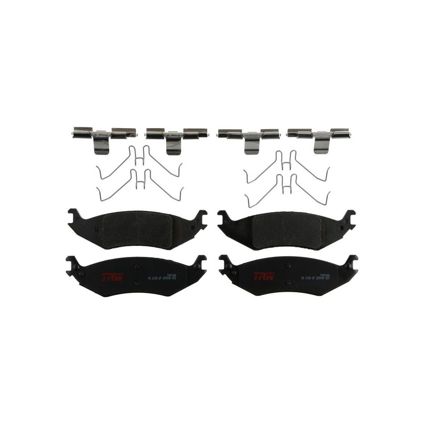 TRW PARTS TXM1046 TRW PREMIUM BRAKING - METALLIC BRAKE PAD SET - TXM1046