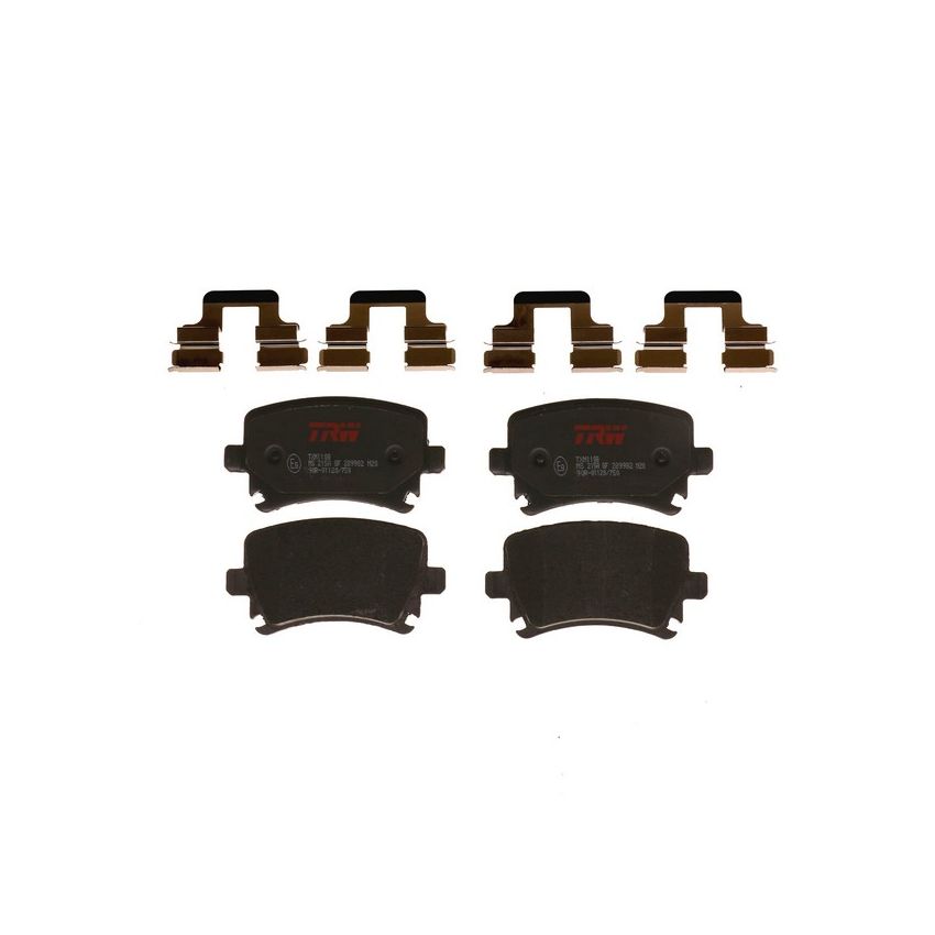 TRW PARTS TXM1108 TRW PREMIUM BRAKING - METALLIC BRAKE PAD SET - TXM1108