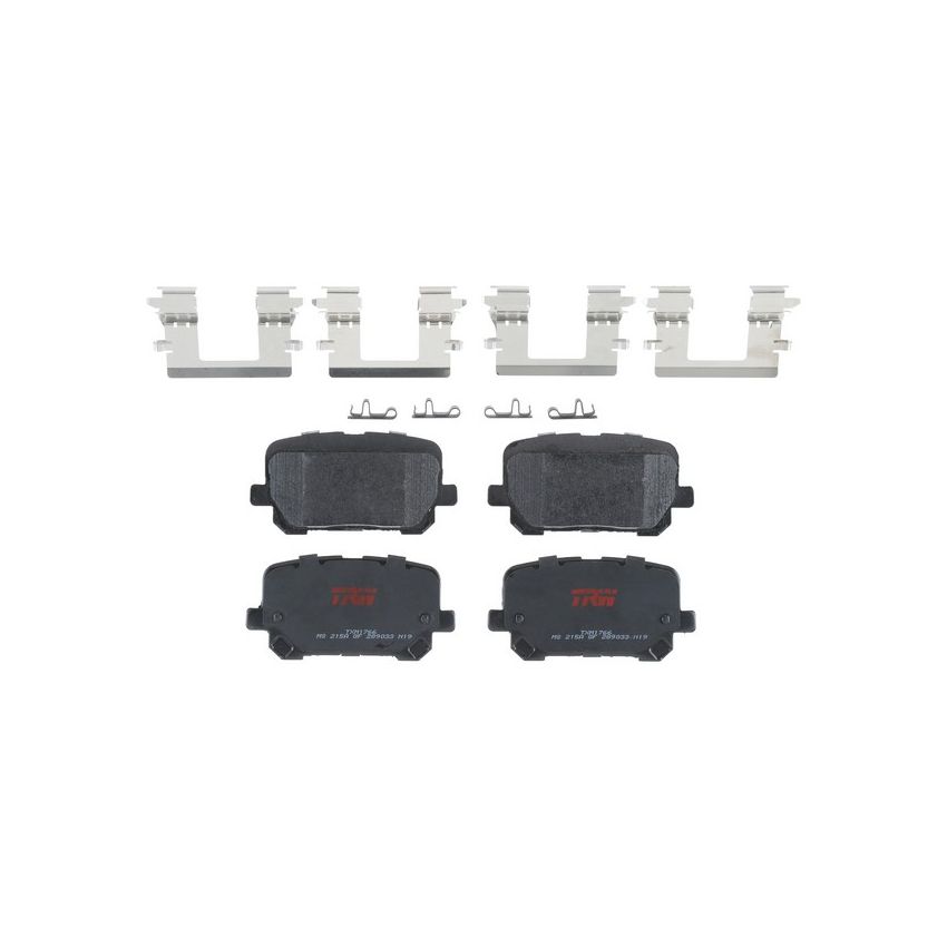 TRW PARTS TXM1766 TRW PREMIUM BRAKING - METALLIC BRAKE PAD SET - TXM1766