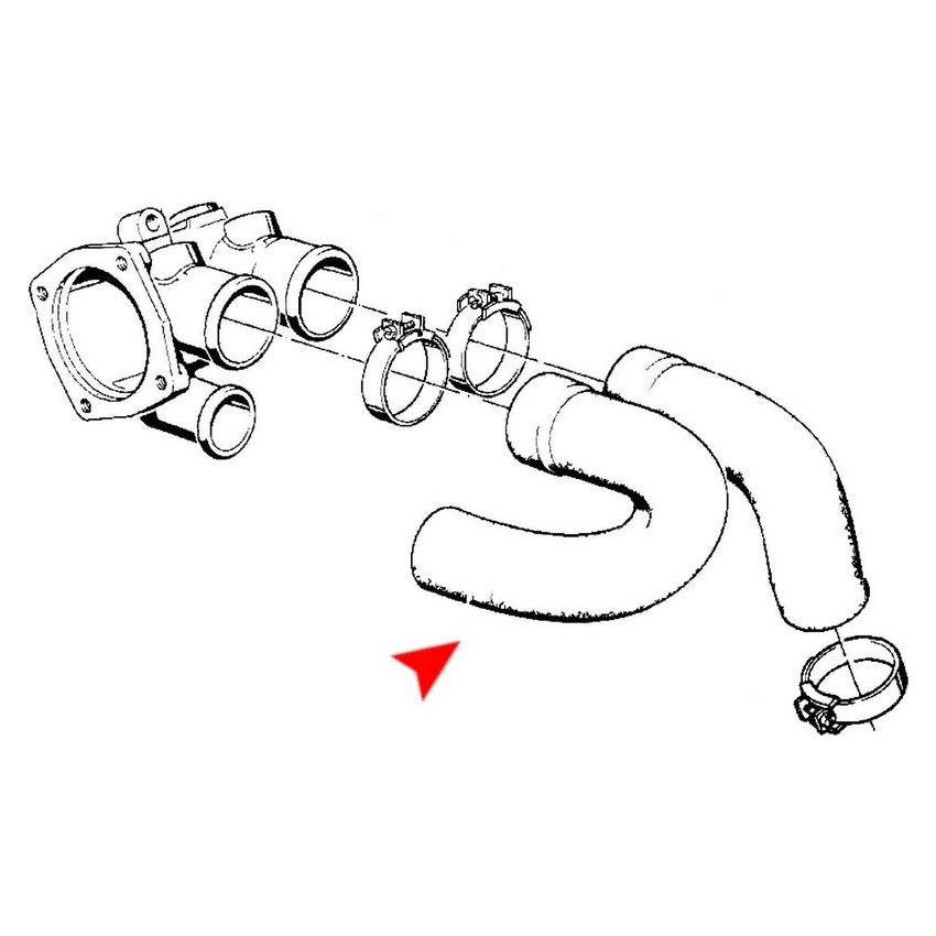 URO Parts 11531266459 Coolant Hose