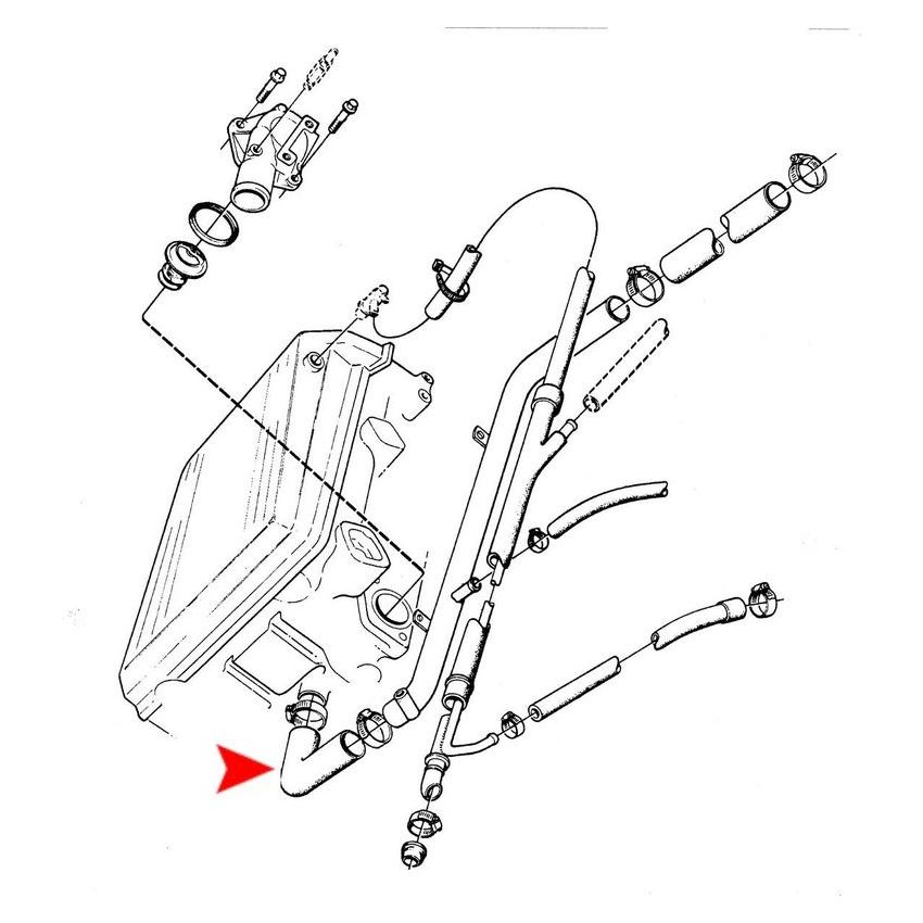 URO Parts 7504624 Bypass Hose