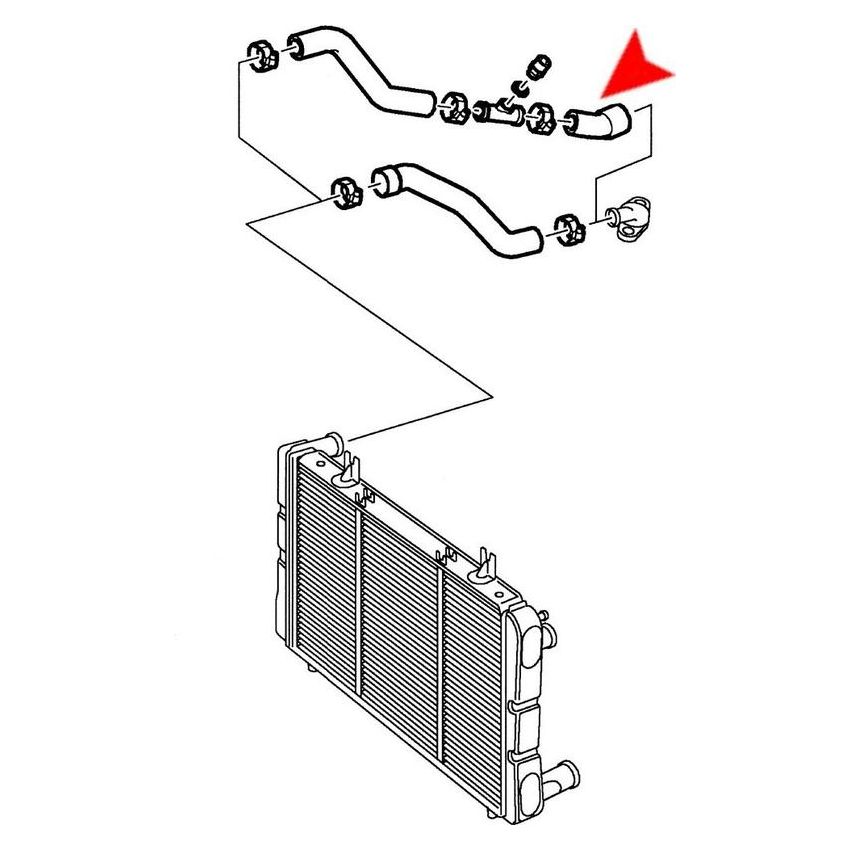URO Parts 7546161 Radiator Hose