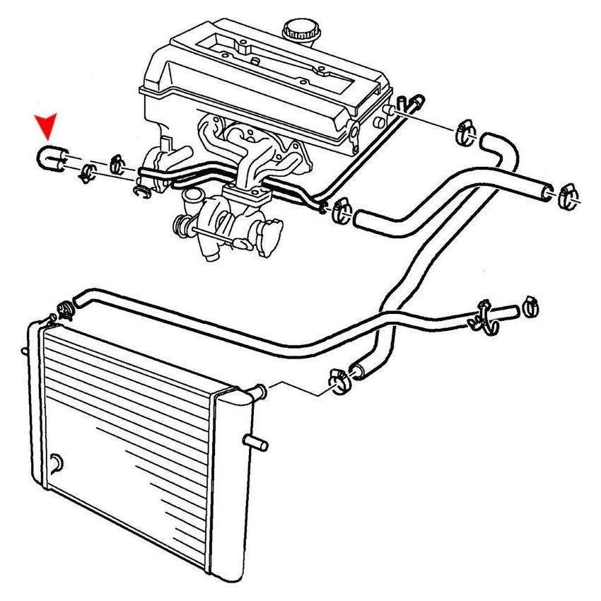 URO Parts 9178849 Bypass Hose
