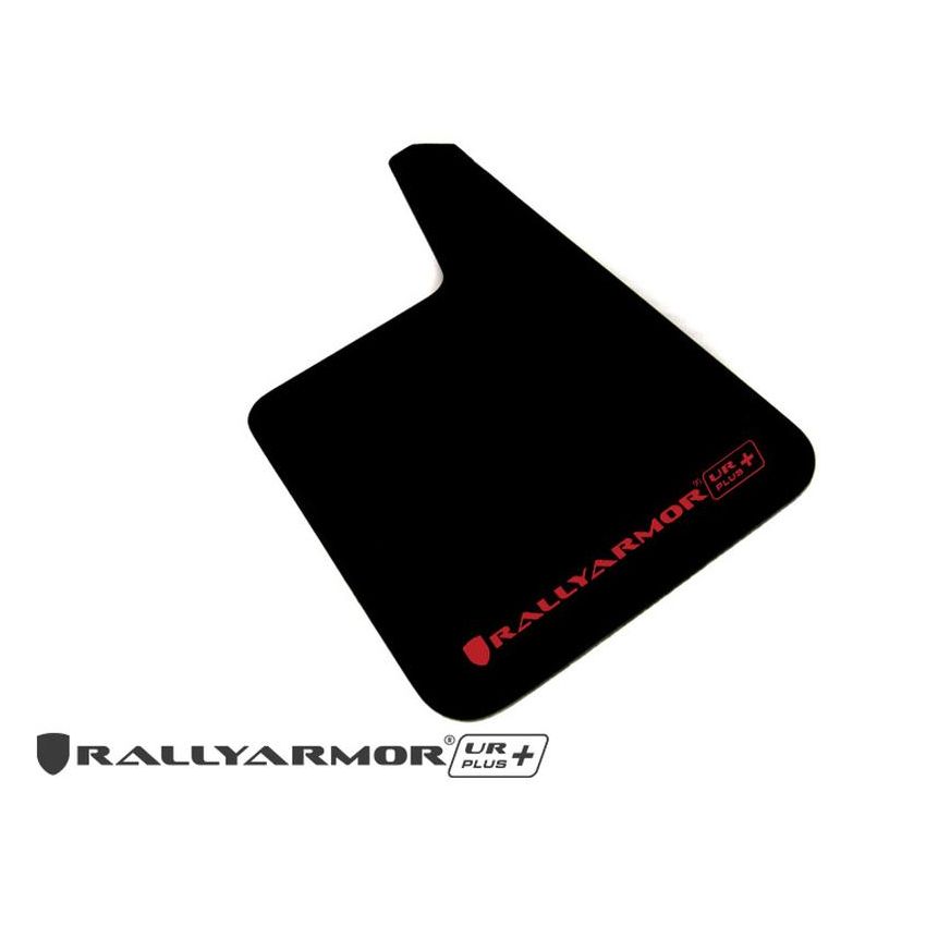 Rally Armor MF20-URP-BLK-MBK-LRT Black Mud Flap/Metallic Black Logo